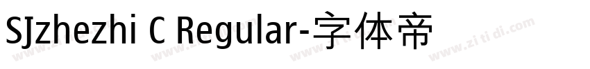 SJzhezhi C Regular字体转换